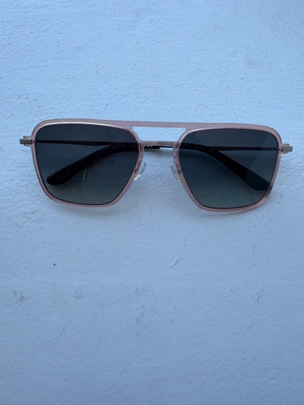 SEE Eyewear Polarized Sunglasses With Rose Gold Frames & Black Case